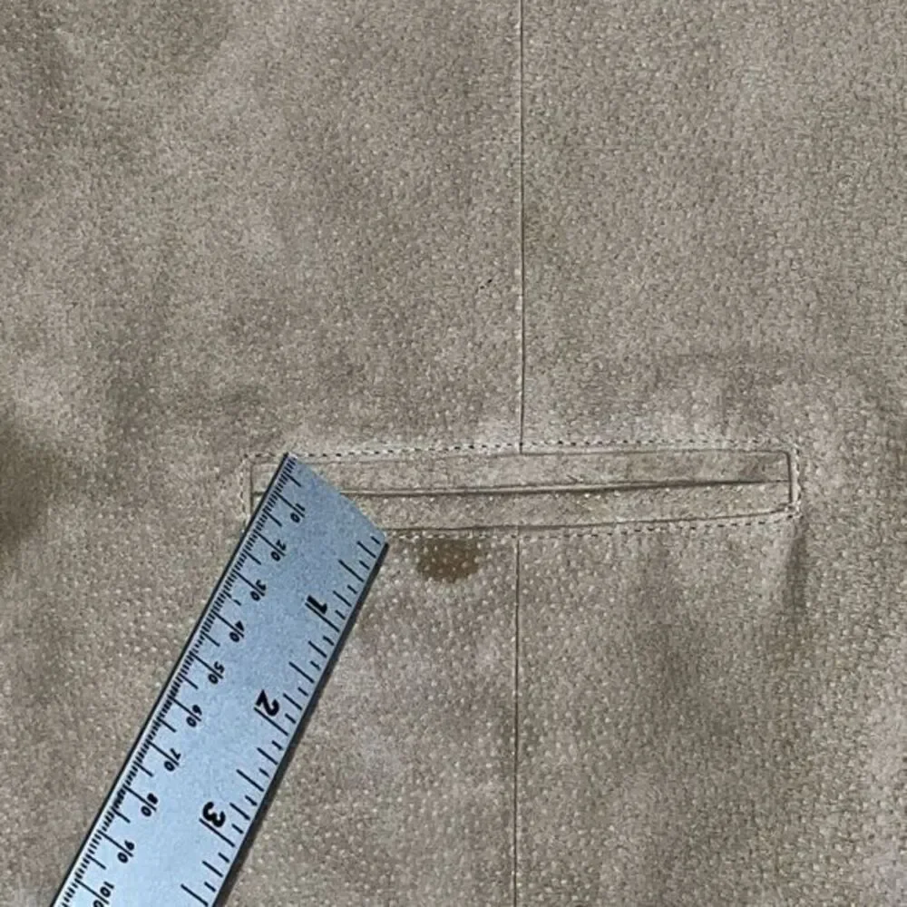 COLOURS by ALEXANDER JULIAN Men's L Genuine Leather Western Southwest Beige Vest